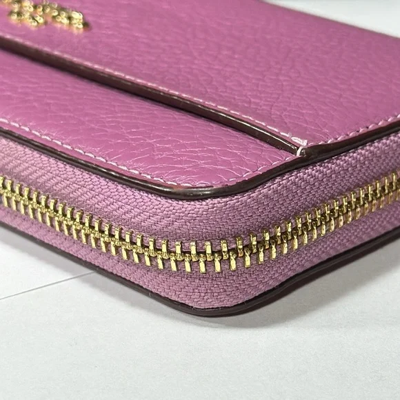 *HTF COLOR* COACH Accordion Zip Wallet With Wristlet Strap - Picture 8 of 16